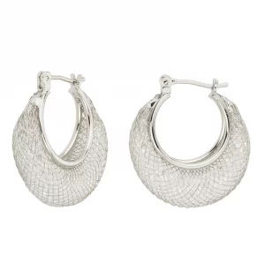 Orecchini donna Hoop Mesh Barbieri