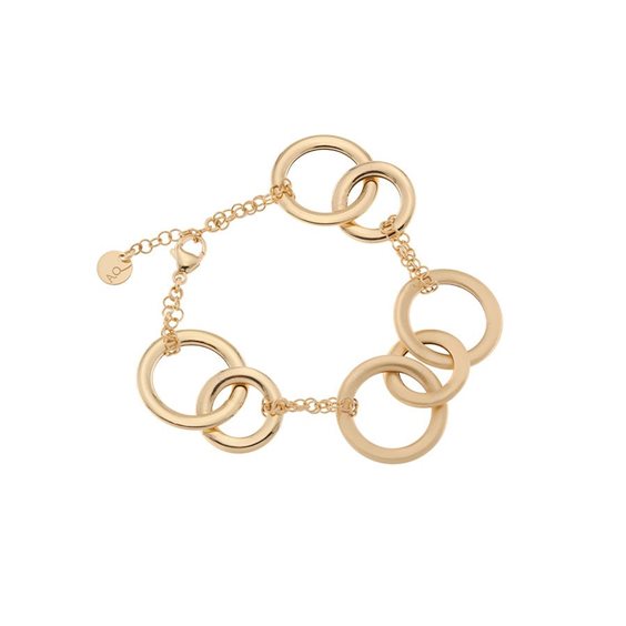Bracciale Cerchi Vintage con elementi in canna oliva Aquaforte