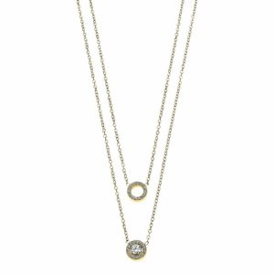 Collana donna doppio filo acciaio LOTUS STYLE