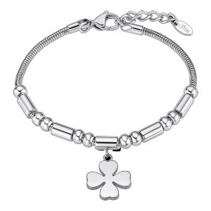 Bracciale donna quadrifoglio acciaio LOTUS STYLE