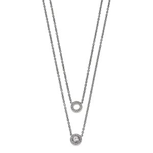 Collana donna doppio filo acciaio LOTUS STYLE